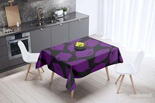 Bonamaison Köksdekoration, Bordsduk, Lila, Svart, 140 x cm 4546680042818