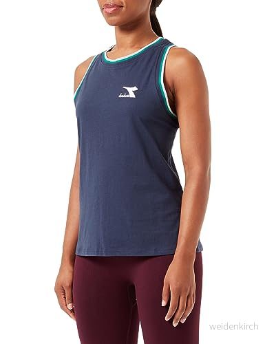 Diadora Dam L. Tank TWEENER, Classic Navy, L, klassisk marinblå, L 8053607175376