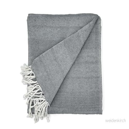 Cardenal Textil Foulard Multipurpose Pinniscola, pläd för säng, sängfilt, sofföverdrag, antracit, 300 x 260 cm 8435701330736