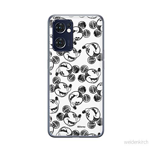ERT GROUP mobiltelefonfodral för Oppo RENO 7 5G originalt och officiellt licensierat Disney mönster Mickey 025 optimalt anpassad till formen på mobiltelefonen, fodral tillverkad av TPU plast 5905511306045