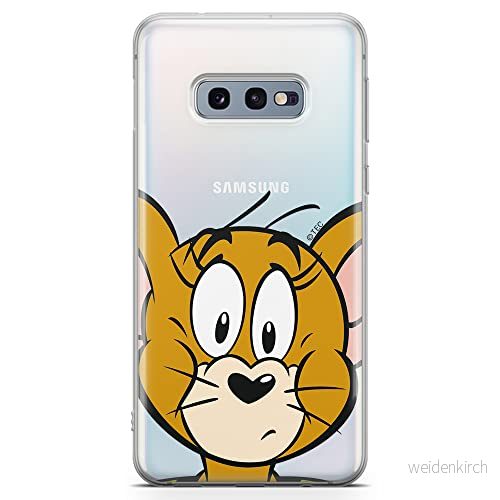 ERT GROUP mobiltelefonfodral för Samsung S10e originalt och officiellt licensierat Tom and Jerry mönster 002 optimalt anpassad till formen på mobiltelefonen, gedeeltelijk transparant 5903040876640