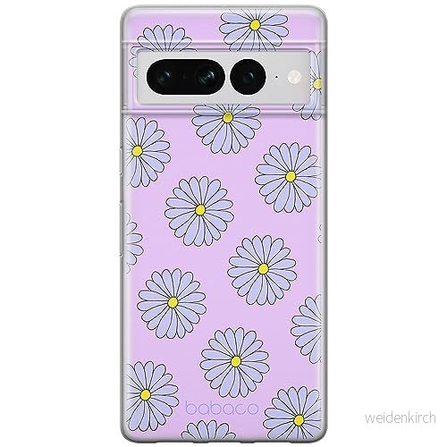 ERT GROUP mobiltelefonfodral för Google PIXEL 7 PRO originalt och officiellt licensierat Babaco mönster Flowers 021 optimalt anpassad till formen på mobiltelefonen, fodral tillverkad av TPU plast 5905795168452