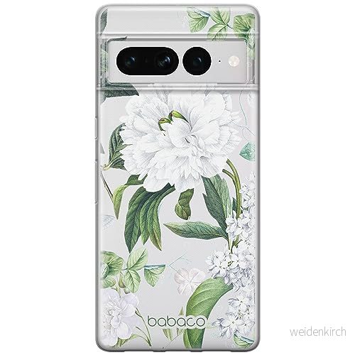 ERT GROUP mobiltelefonfodral för Google PIXEL 7 PRO originalt och officiellt licensierat Babaco mönster Flowers 031 optimalt anpassad till formen på mobiltelefonen, gedeeltelijk transparant 5905795172480