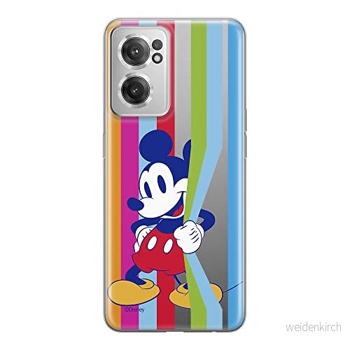 ERT GROUP mobiltelefonfodral för Oneplus NORD CE 2 originalt och officiellt licensierat Disney mönster Mickey 026 optimalt anpassad till formen på mobiltelefonen, gedeeltelijk transparant 5905511283575
