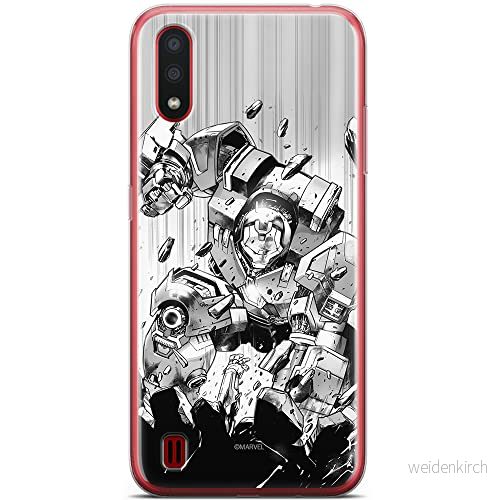 ERT GROUP mobiltelefonfodral för Samsung A01 originalt och officiellt licensierat Marvel mönster Iron Man 018 optimalt anpassad till formen på mobiltelefonen, fodral tillverkad av TPU plast 5904805433030