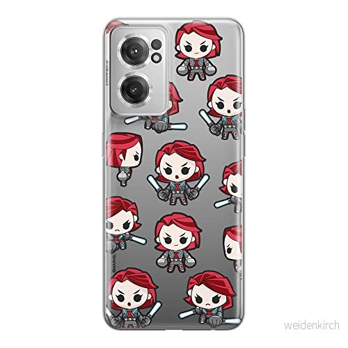 ERT GROUP mobiltelefonfodral för Oneplus NORD CE 2 originalt och officiellt licensierat Marvel mönster Black Widow 013 optimalt anpassad till formen på mobiltelefonen, gedeeltelijk transparant 5905511289218