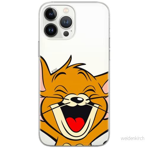 ERT GROUP mobiltelefonfodral för Apple Iphone 5/5S/SE originalt och officiellt licensierat Tom and Jerry mönster 003 Vit optimalt anpassad till formen på mobiltelefonen, gedeeltelijk transparant 5903040877449