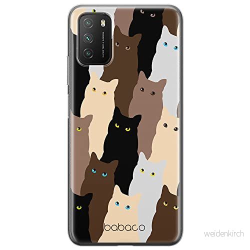 ERT GROUP mobiltelefonfodral för Xiaomi REDMI 9T/ POCO M3 originalt och officiellt licensierat Babaco mönster Cats 001 optimalt anpassad till formen på mobiltelefonen, fodral tillverkad av TPU plast 5905131057259