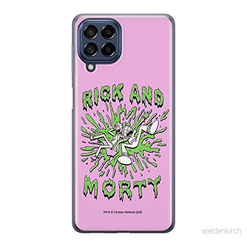 ERT GROUP mobiltelefonfodral för Samsung M53 5G originalt och officiellt licensierat Rick and Morty mönster & 024 anpassad till formen på mobiltelefonen, fodral tillverkad av TPU plast 5905511392925