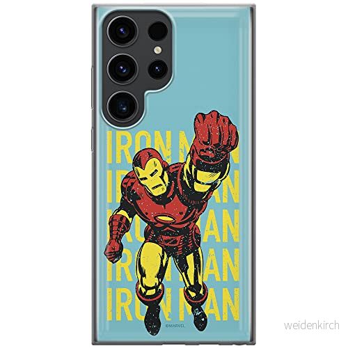 ERT GROUP mobiltelefonfodral för Samsung S23 ULTRA originalt och officiellt licensierat Marvel mönster Iron Man 009 optimalt anpassad till formen på mobiltelefonen, fodral tillverkad av TPU plast 5905511463465