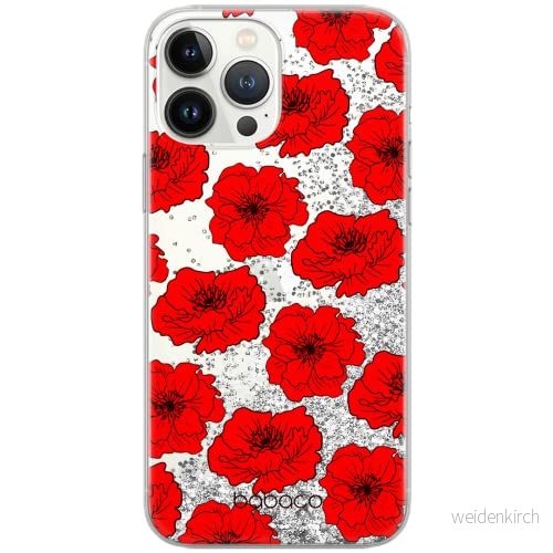 ERT GROUP mobiltelefonfodral för Apple Iphone XR originalt och officiellt licensierat Babaco mönster Flowers 018 Vit optimalt anpassad till formen på mobiltelefonen, med glitter overflow effekt 5903932630565