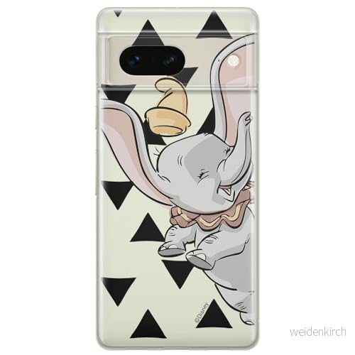 ERT GROUP mobiltelefonfodral för Google PIXEL 7 originalt och officiellt licensierat Disney mönster Dumbo 001 optimalt anpassad till formen på mobiltelefonen, gedeeltelijk transparant 5905795156527