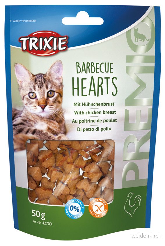 Trixie PREMIO Barbecue Hearts 50 g 4011905427034