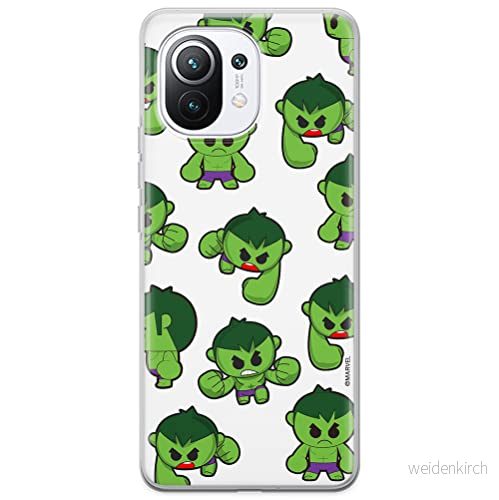 ERT GROUP mobiltelefonfodral för Xiaomi 11 originalt och officiellt licensierat Marvel mönster Hulk 006 optimalt anpassad till formen på mobiltelefonen, fodral tillverkad av TPU plast 5904805241864