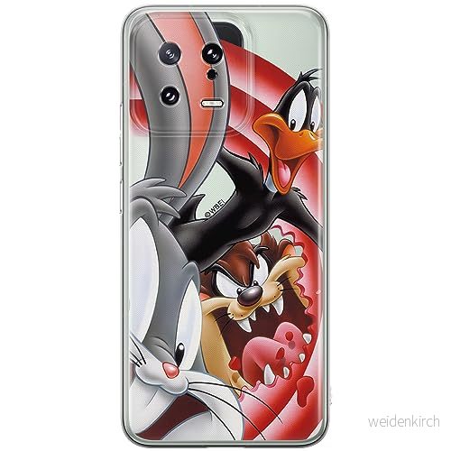 ERT GROUP mobiltelefonfodral för Xiaomi 13 originalt och officiellt licensierat Looney Tunes mönster 006 optimalt anpassad till formen på mobiltelefonen, gedeeltelijk transparant 5905511914783