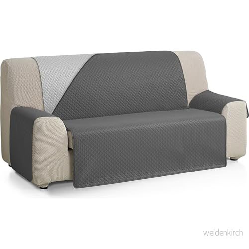 ECOMMERC3 Vändbart sofföverdrag för 2 sits XL soffa extra mjukt och maximal koppling av grå/antracit 8435767356077