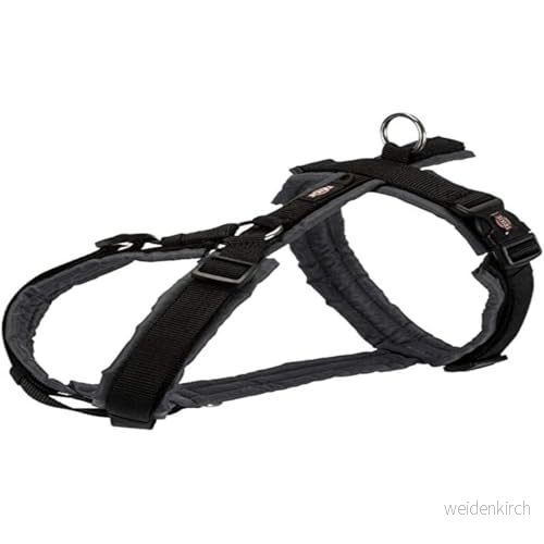 Trixie Premium Trekking Harness L: 70 85 cm/25 mm Black 4053032419926