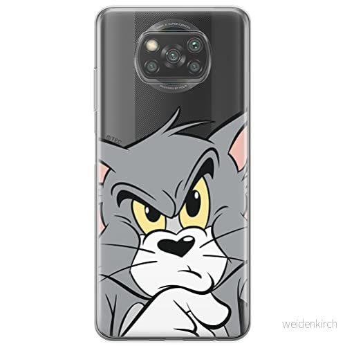 ERT GROUP mobiltelefonfodral för Xiaomi POCOPHONE X3 originalt och officiellt licensierat Tom and Jerry mönster 001 optimalt anpassad till formen på mobiltelefonen, gedeeltelijk transparant 5903537126364