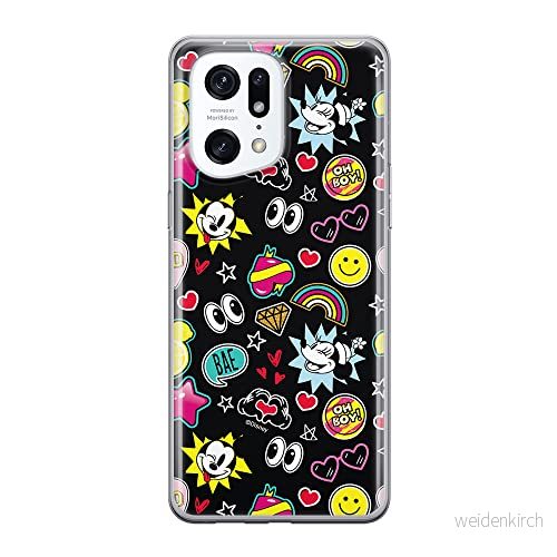 ERT GROUP mobiltelefonfodral för Oppo FIND X5 PRO originalt och officiellt licensierat Disney mönster Mickey & Minnie 013 anpassad till formen på mobiltelefonen, fodral tillverkad av TPU plast 5905511402877