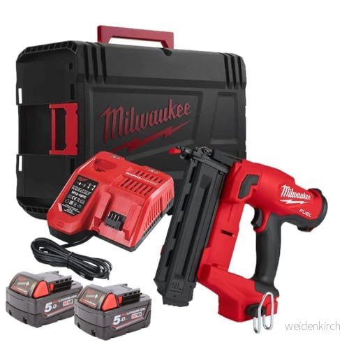 Milwaukee Dyckertpistol M18 FN18GS-202X - Med Batteri och Laddare 4058546290351