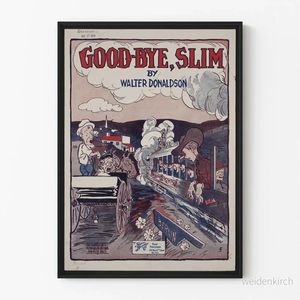 Vintageposter Good-Bye, Slim av Walter Donaldson