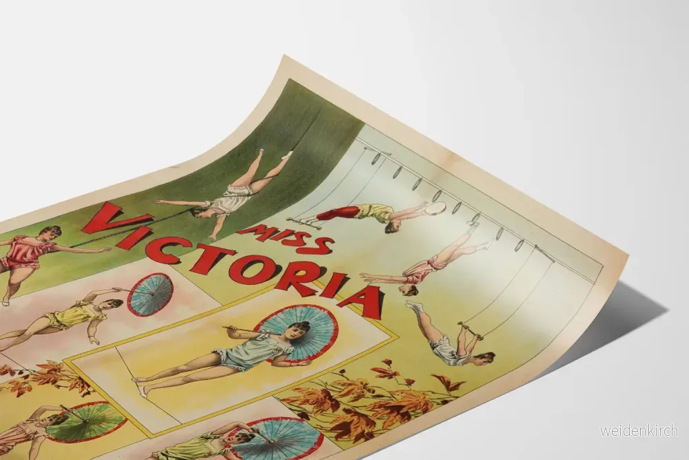 Vintageposter Miss Victoria - Konstnärlig väggdekoration cirkus - Bild 3