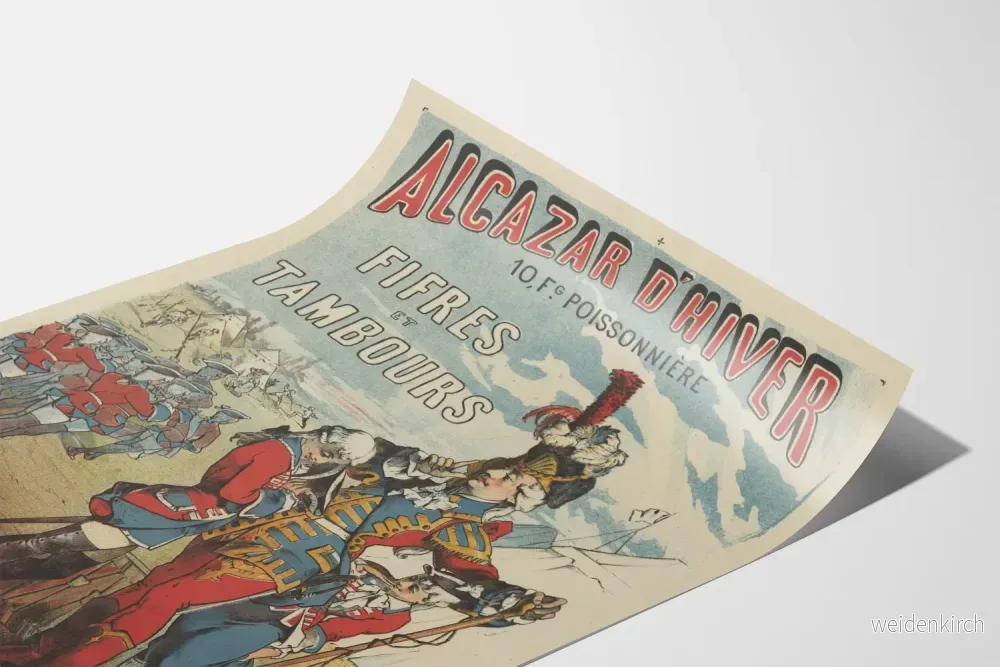 Vintageposter av Alcazar d'Hiver, Flöjtare och Trummor - Bild 3